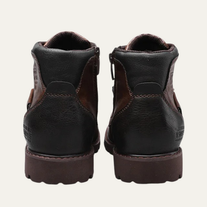 Stanhope Men's Ankle Biker Boots Durable Leather