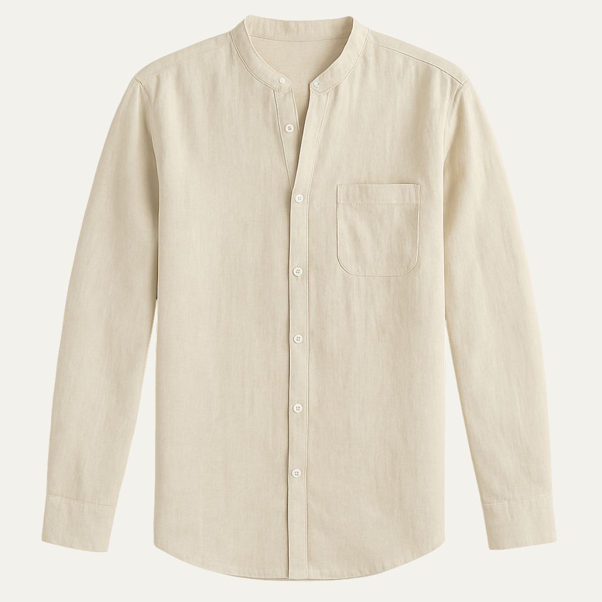 Men's Linen Long Sleeve Shirt - Vonnera