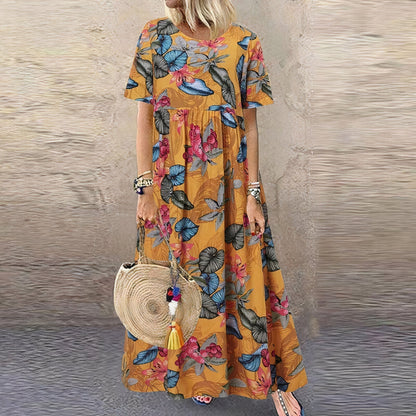 Women's Floral Maxi Dress Lace Flowy