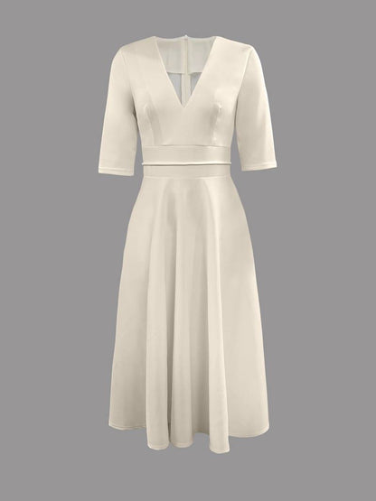 Daisy | Women Wedding Guest Flared Midi Dress
