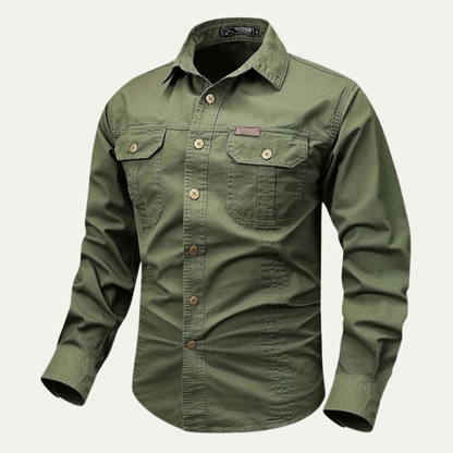 Men's Tactical Military Shirt With Pockets