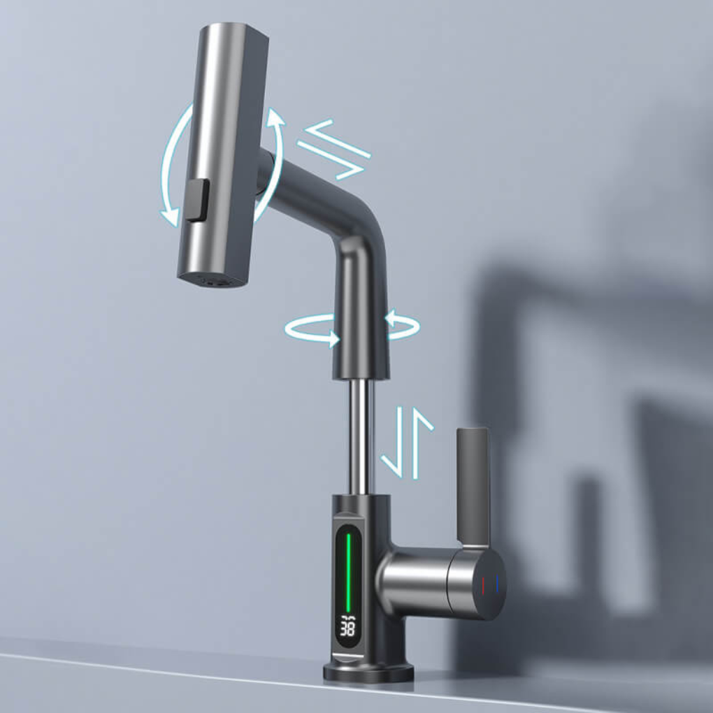Led Kitchen Bathroom Faucet Light Flexible