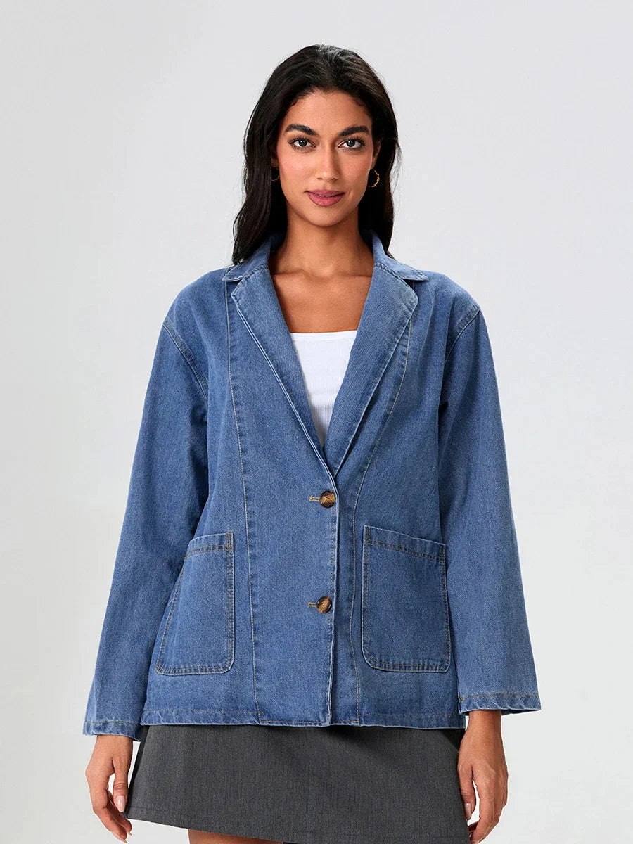 Urbanedge Men's Classic Fit Denim Blazer - Vonnera