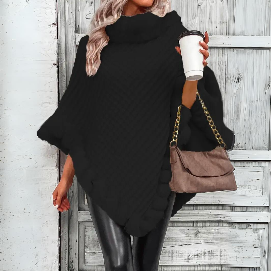Women's Knitted Cape Warm Sophisticated