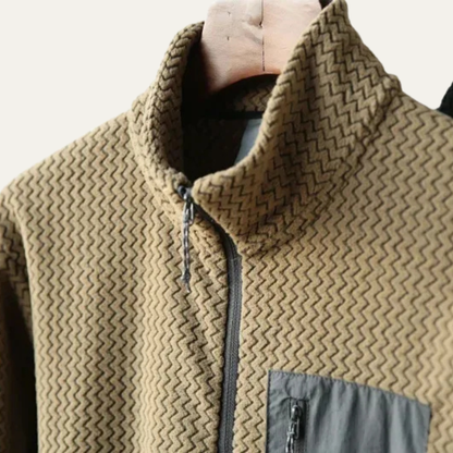 Warwick Men's Wavy Sweater Chest Pocket