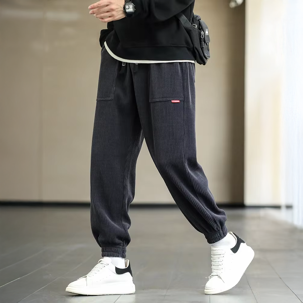 Men's Ribbed Jogger Pants