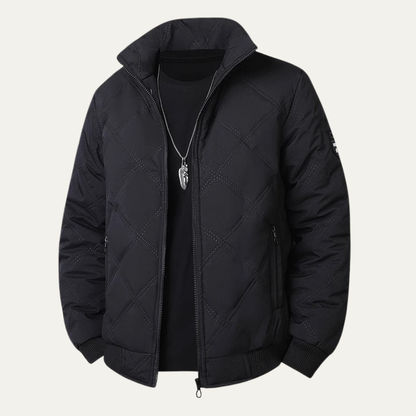 Men's Quilted Fleece Lined Winter Jacket