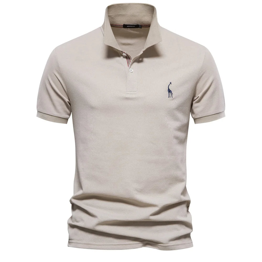 Men's Polo Shirt Embroidered Classic Style