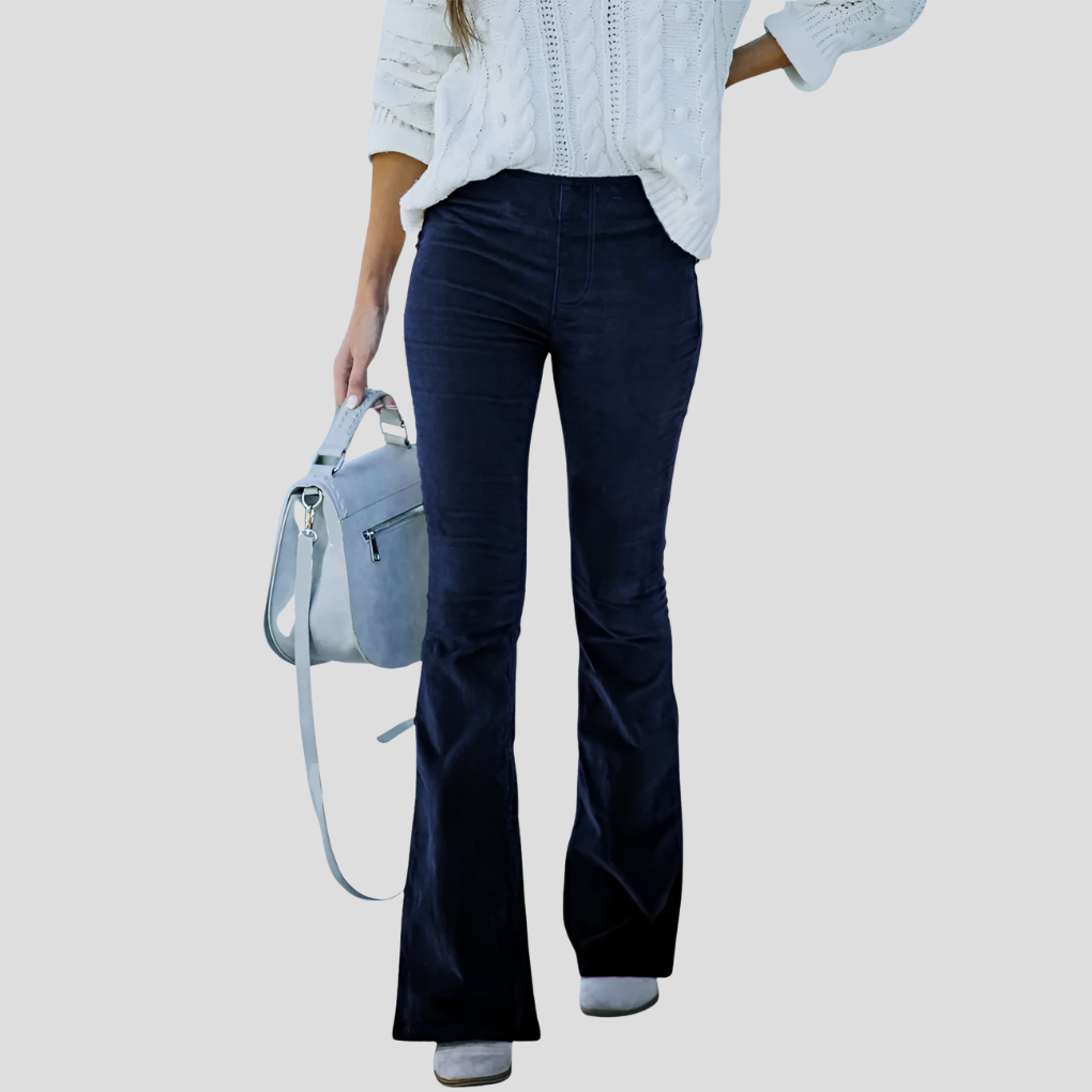 Women's High Waist Corduroy Pants