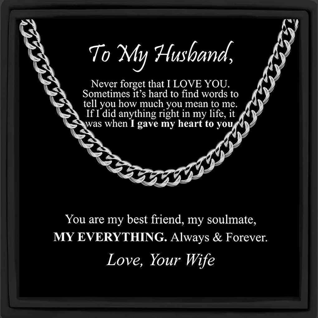 Men's Gold Cuban Link Chain Necklace