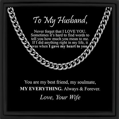 Men's Gold Cuban Link Chain Necklace
