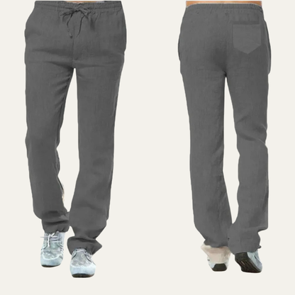 Men's Cotton Linen Drawstring Pants