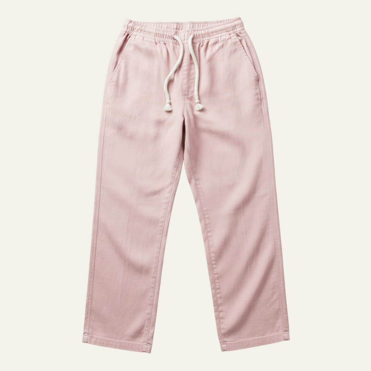 Men's Cotton Linen Drawstring Pants Loose Fit