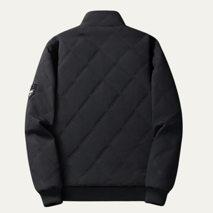 Mens Winter Fleece Jacket Quilted Padded Thick Lining