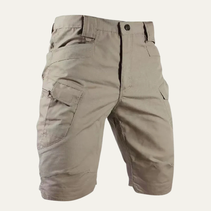 Men's Cargo Shorts Cotton Summer Beige