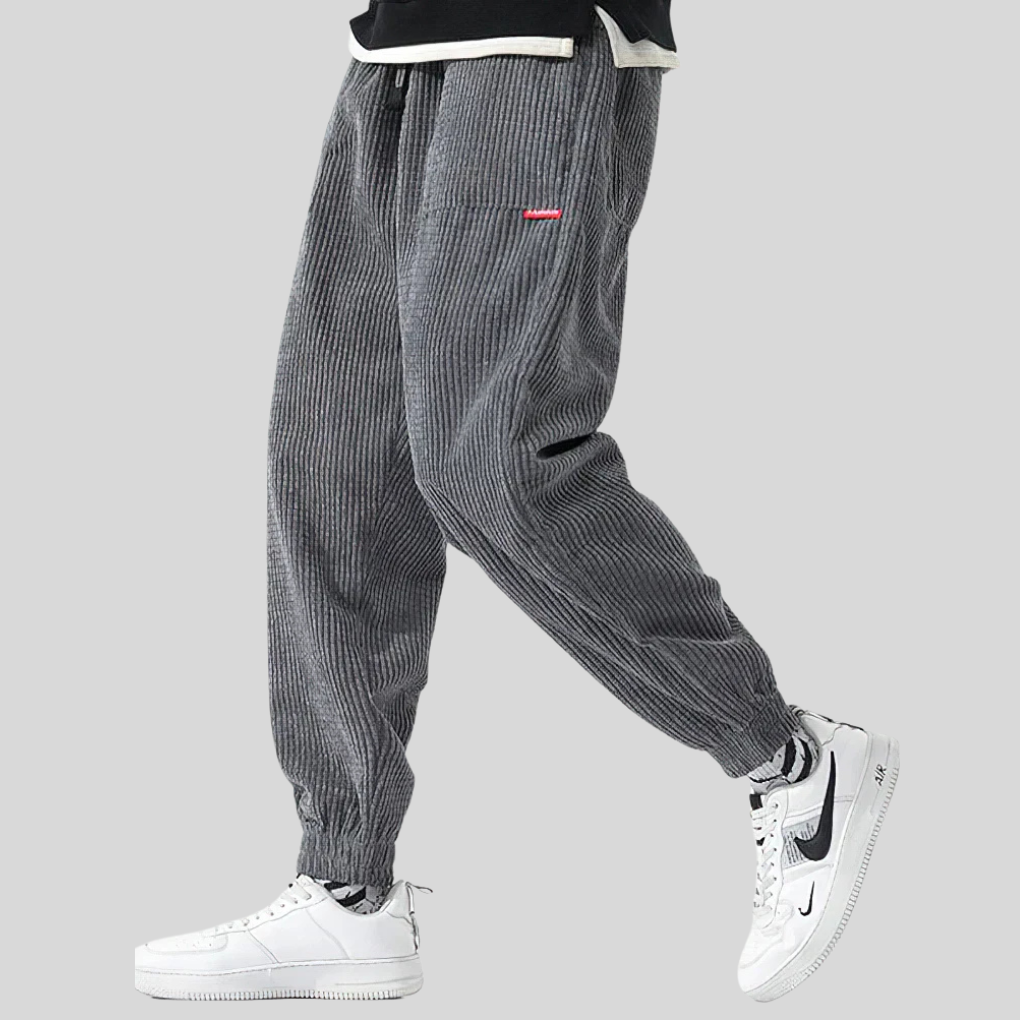 Men's Wide Corduroy Joggers Relaxed Fit - Vonnera