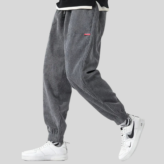 Men's Wide Corduroy Joggers Relaxed Fit - Vonnera