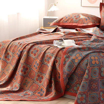 Blossom Cotton Reversible Coverlet