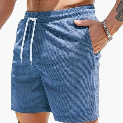Men's Corduroy Shorts Casual Summer Beige