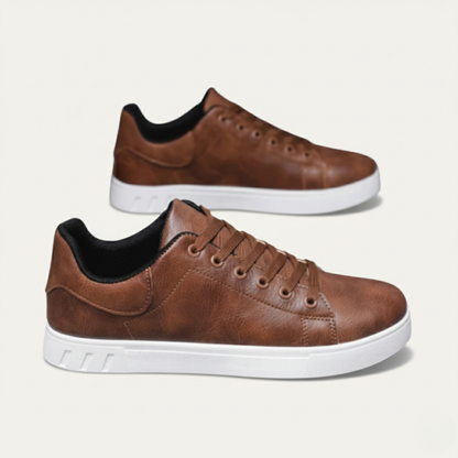 Men's Leather Low Shoes Classic Brown