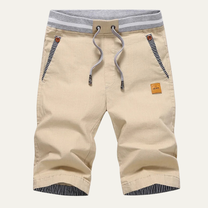 Men's Drawstring Jogger Shorts Red