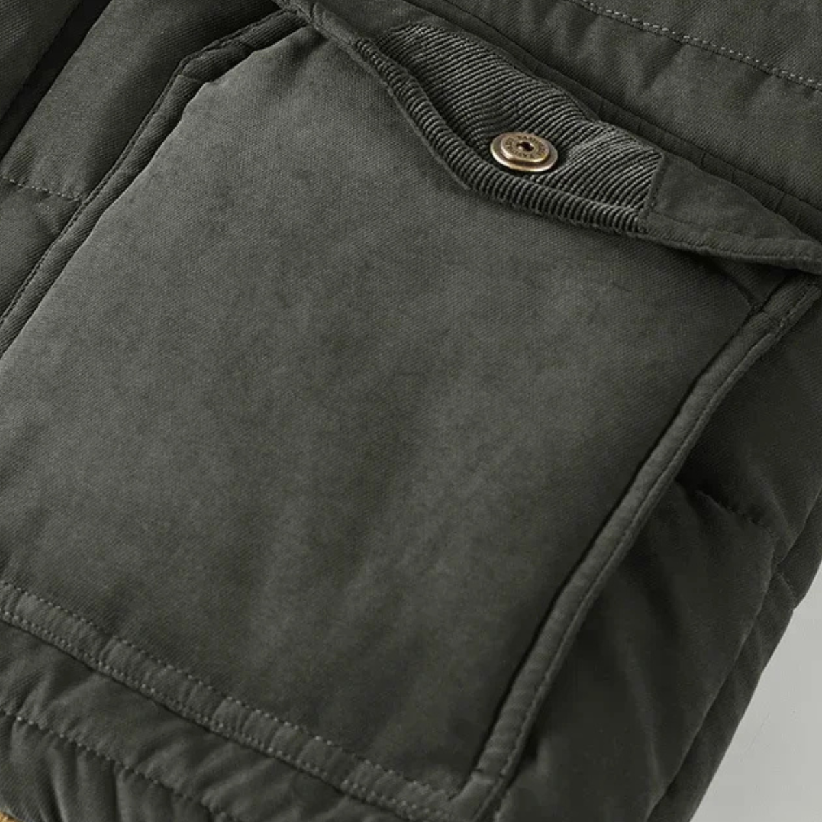Men's Thick Warm Parka Coat Fur Lined Hooded