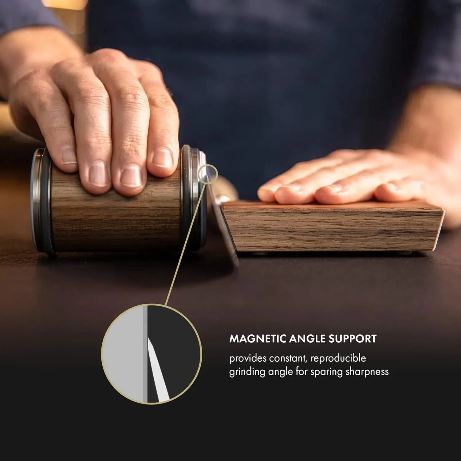 Knife Sharpener Magnetic Roller Stone Set - Vonnera