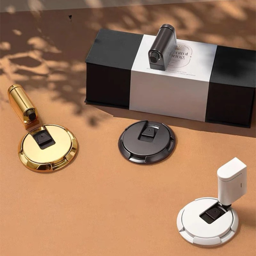 Magnetic Door Stopper Floor Mount No Drill - Vonnera