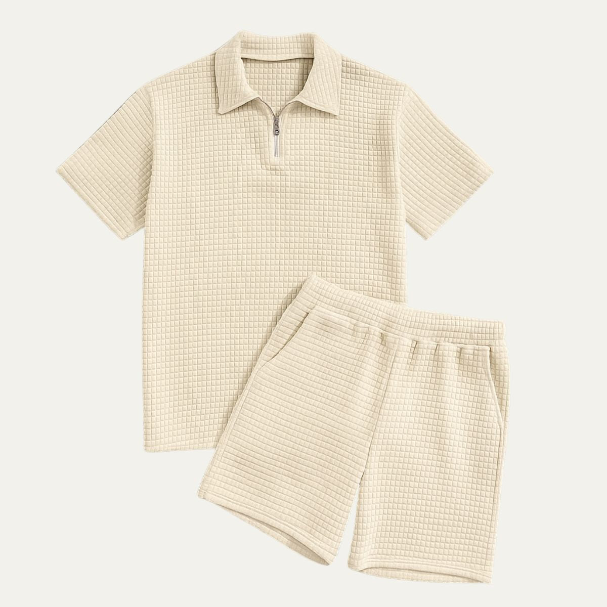 Men's Polo Shirt And Shorts Set