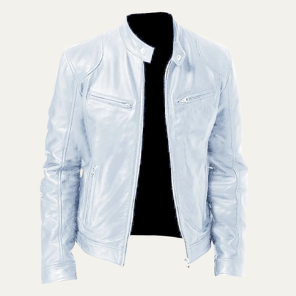 Men's Vintage Leather Biker Jacket