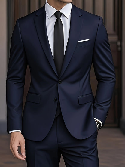 Men's Two Piece Suit Single Breasted Notch Lapel