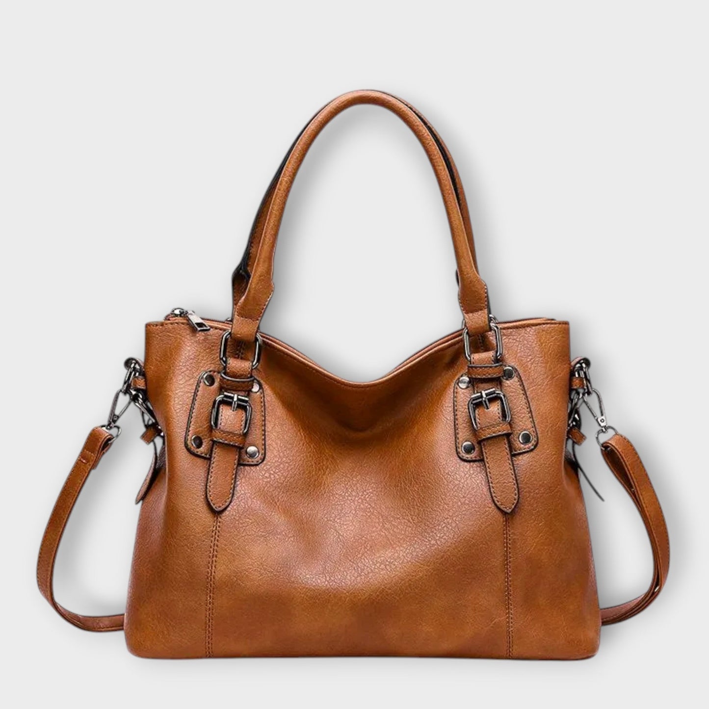 Classic Leather Handbag - Vonnera