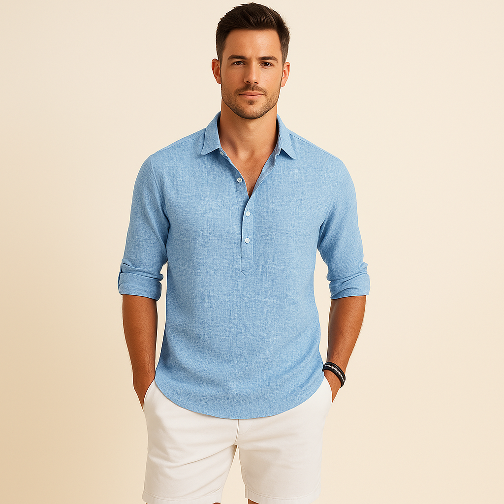 Men's Casual Long Sleeve Shirt - Vonnera