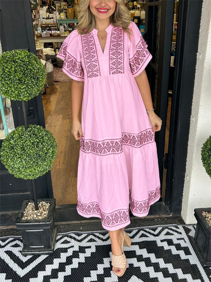 Women's Flowy Loose Fit Maxi Dress Tummy Control