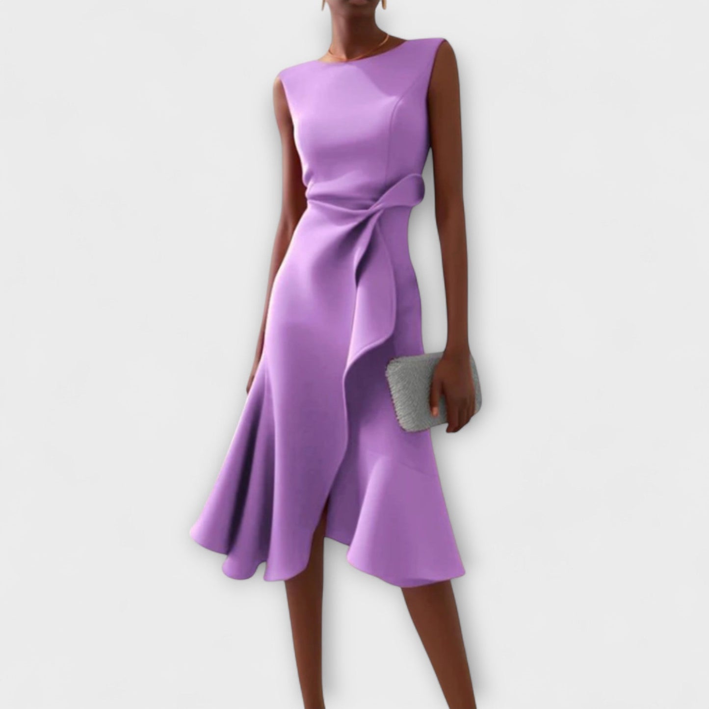 Women's Sleeveless Ruffle Hem Dress