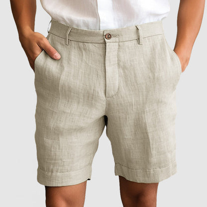 Men's Cotton Linen Casual Shorts - Vonnera