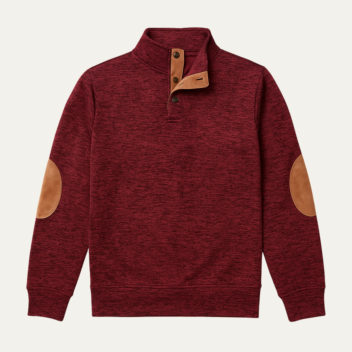 Men's Knitted Sweater Elbow Patches Heritage Style