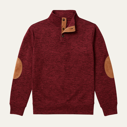 Men's Knitted Sweater Elbow Patches Heritage Style