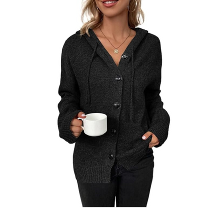 Women's Knit Cardigan Soft Relaxed Fit Beige