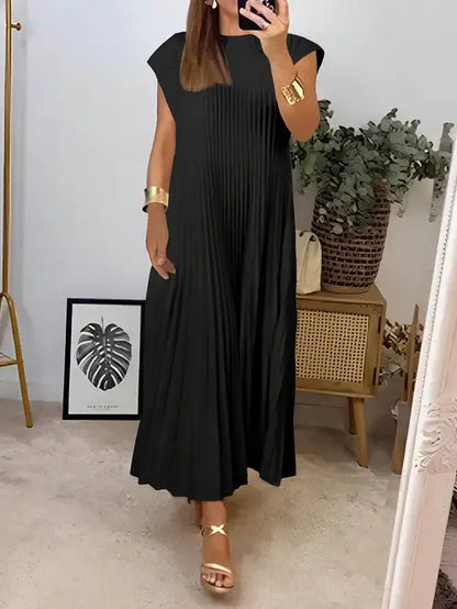 Women's Pleated Evening Dress Elegant - Vonnera