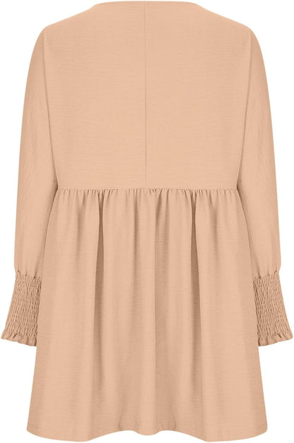 Women's High Waist Flowy Dress Skirt
