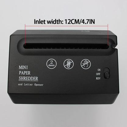 Compact Desktop Paper Shredder Quiet