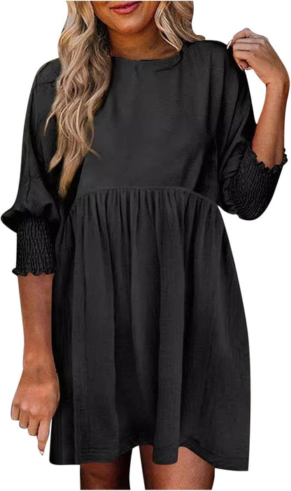 Women's High Waist Flowy Dress Skirt