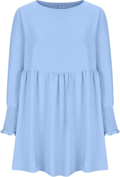 Women's Loose Fit Round Neck Summer Dress