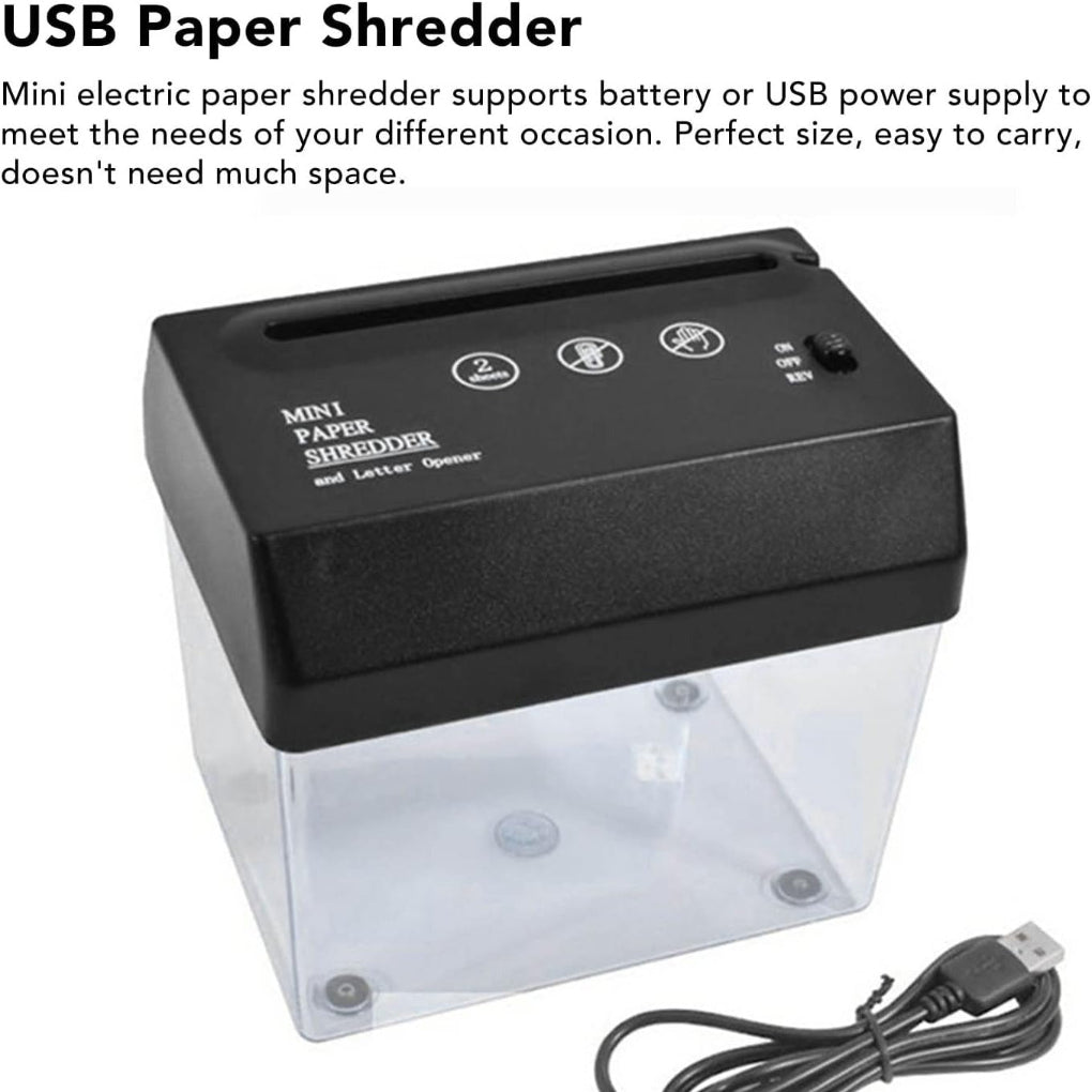 Compact Desktop Paper Shredder Quiet