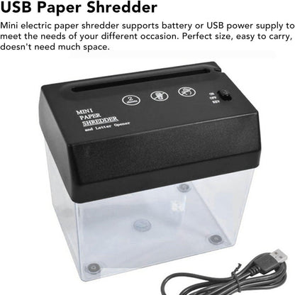 Compact Desktop Paper Shredder Quiet