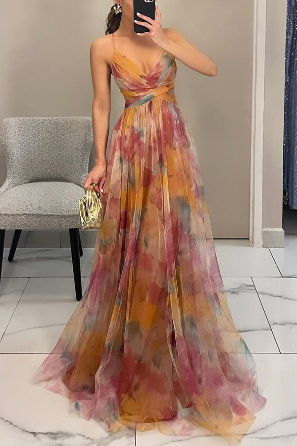 Women's Floral Print Maxi Dress
