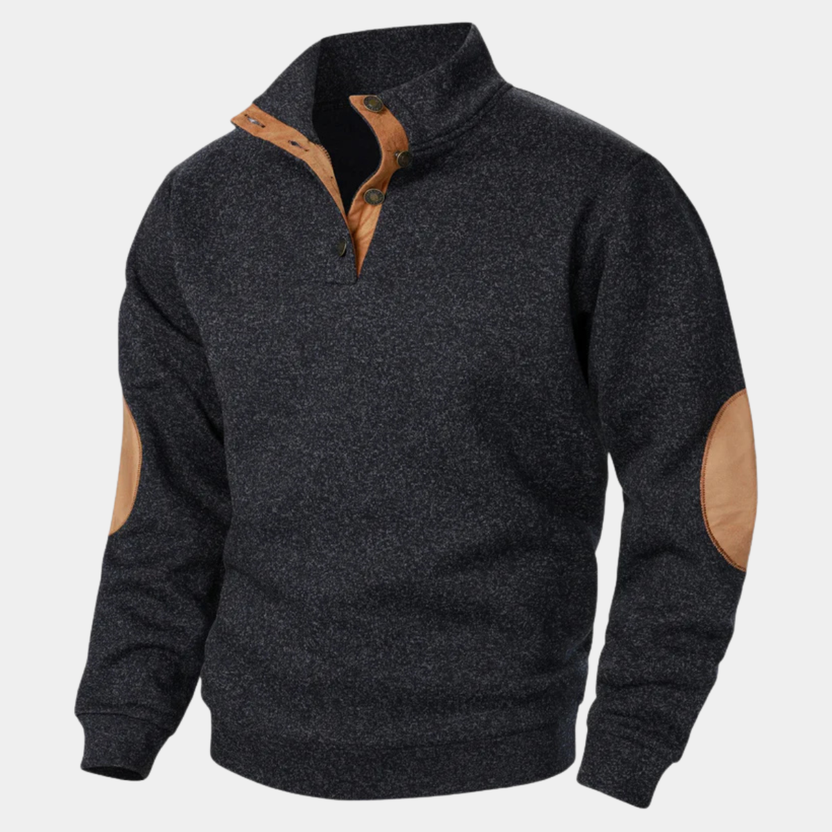 Men's Knitted Sweater Elbow Patches Heritage Style