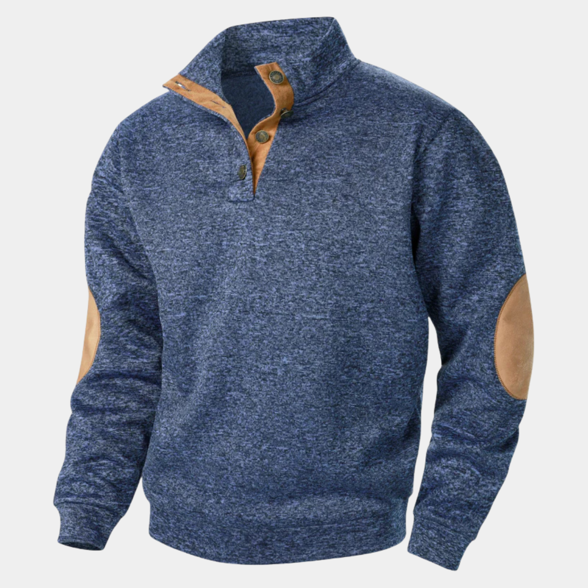 Men's Knitted Sweater Elbow Patches Heritage Style