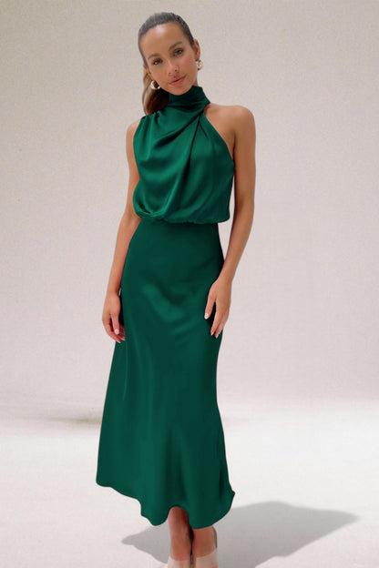 Elegant Women's Halter Neck Dress